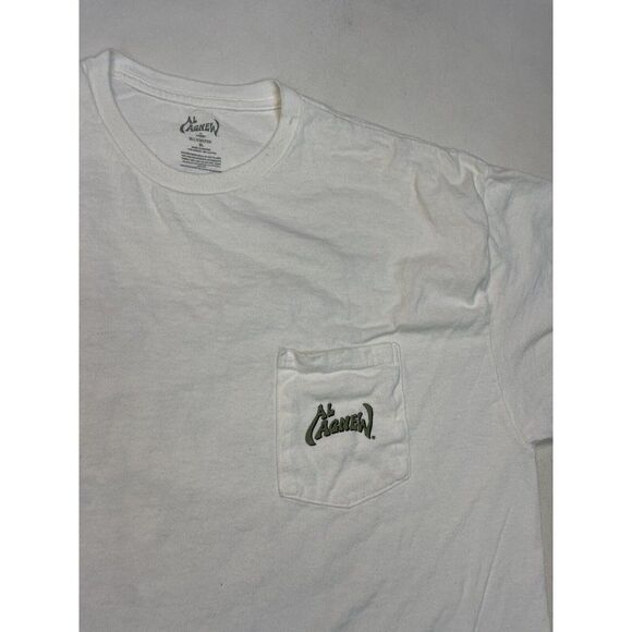 Al Agnew 2007 Fish Graphic Pocket T-shirt Men XL White Short Sleeve - Picture 5 of 8